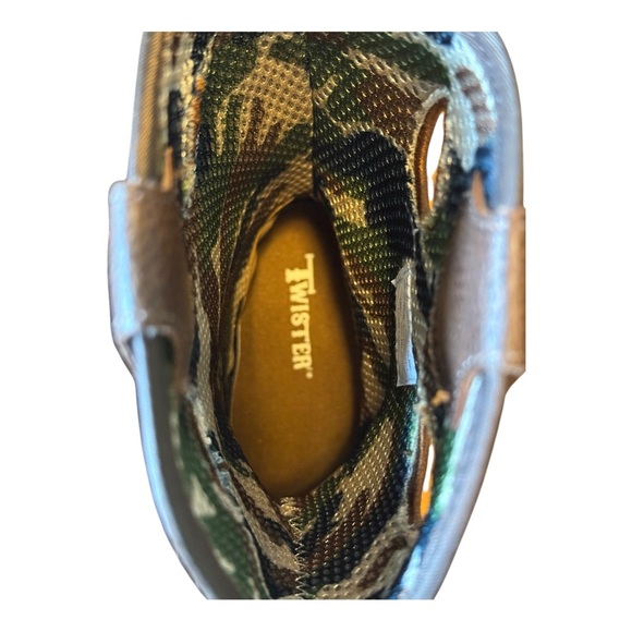 M&F Western Twister Blaise Childrens Forest Green Boots - Size 1 - Picture 8 of 10